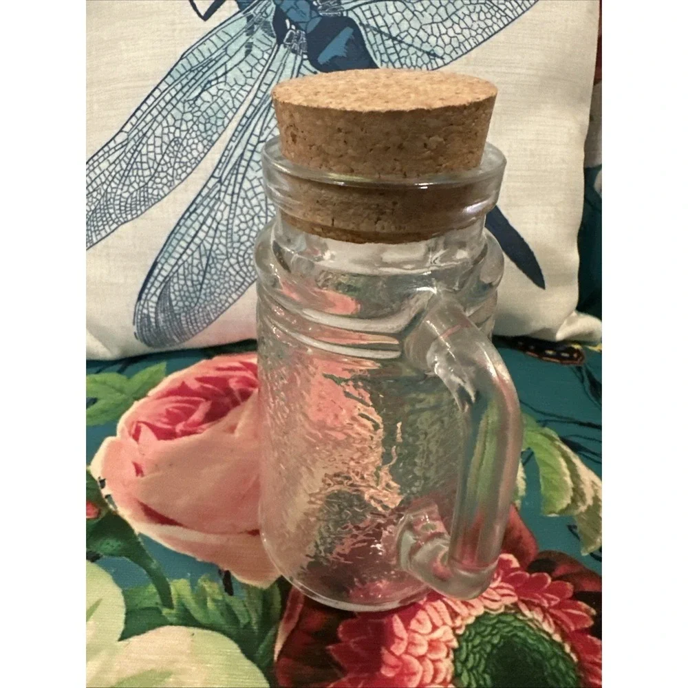 Vintage Textured JAR WMF Clear Glass Peanut Jar from Germany with Original Cork